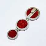 Silber-Anhänger mit roter Koralle