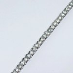 Silberarmband mit weißen Zirkonen