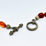 Large necklace of natural Amber, silver clasp