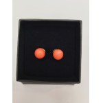 Earrings with coral, 750/14K gold