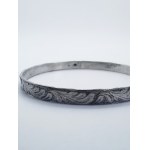 Warmet bangla bracelet, silver