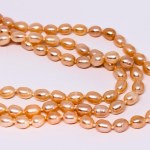 Triple Necklace of Freshwater Pearls, Silver Clasp