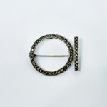 Silver brooch with Marcasites