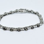 Silver bracelet with Smoky Quartz