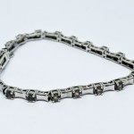 Silver bracelet with Smoky Quartz