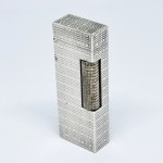 Silver-plated brutalist Dunhill lighter
