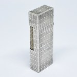 Silver-plated brutalist Dunhill lighter