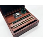 Office set with inkwell, Ingersoll pen and ballpoint pen