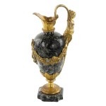 Marble and gilded bronze vase