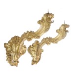 Important Louis XIV gilded candle holder arms - Central Italy