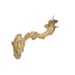 Important Louis XIV gilded candle holder arms - Central Italy