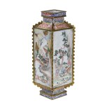 Bronze enameled vase - China