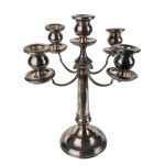 Silver 800 candlestick with 5 arms