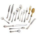 Silver flatware set of six