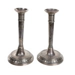 Pair of early 19th century Silver candlesticks