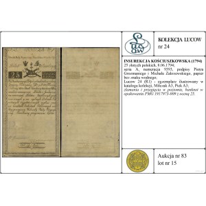Poland, 25 Polish zloty, 8.06.1794, A
