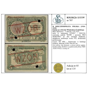 Polska, 5 złotych, 1.05.1925, A