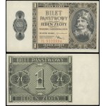 Poland, 1 zloty, 1.10.1938