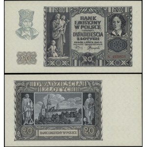 Polska, 20 złotych, 1.03.1940, K