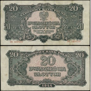 Polen, 20 PLN, 1944, OWE, PO