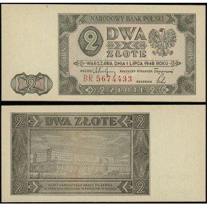 Poland, 2 zloty, 1.07.1948, BR