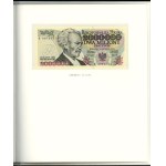 Poland, banknote booklet Polish circulating banknotes from 1975 - 1996.