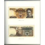 Poland, banknote booklet Polish circulating banknotes from 1975 - 1996.
