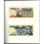 Poland, banknote booklet Polish circulating banknotes from 1975 - 1996.