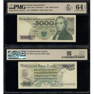 Poland, 5,000 zloty, 1.06.1982, CA