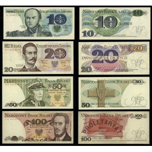 Poland, set of 8 banknotes, 1979-1988