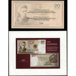 Polska, 20 złotych, 20.04.2011, Skłodowska