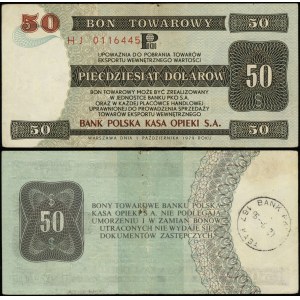 Polska, bon na 50 dolarów, 1.10.1979