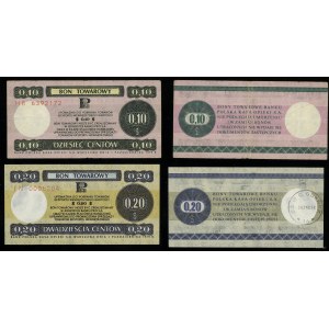 Polonia, serie di 6 buoni, 1969-1979