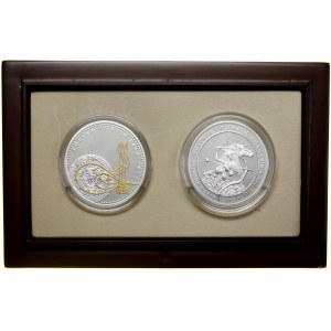 Poland, set: 20 gold 2014 + 50 türk lirasi 2014, Warsaw and Istanbul.