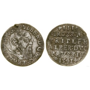 Prussia Ducale (1525-1657), trojak, 1541, Königsberg