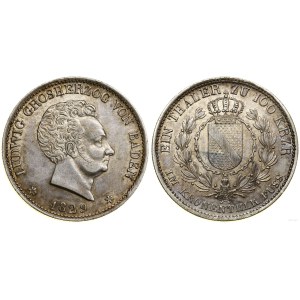 Nemecko, thaler = 100 korún, 1829, Karlsruhe