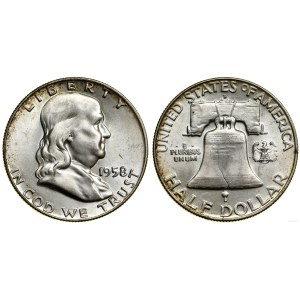 United States of America (USA), 1/2 dollar, 1958, Philadelphia