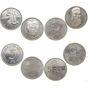 Switzerland, 4 x 5 franc set, Bern