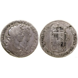 Wielka Brytania, 1/2 korony, 1689, Londyn