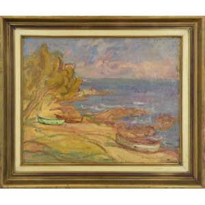 Zygmunt LANDAU (1898-1962), Boats on the beach