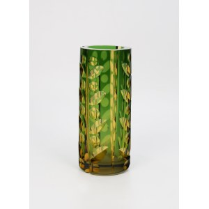 BOHEMIA, Dekorative Vase mit stilisierten Zweigen