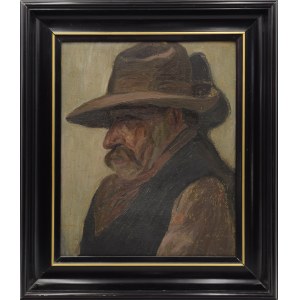 Artysta nieokreślony, Portret mężczyzny w kapeluszu