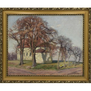 Karol BISKE (1863-1928), Église du village, 1925