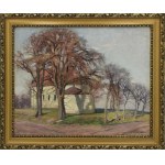Karol BISKE (1863-1928), Kościółek wiejski, 1925