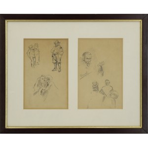 Artist unspecified, 20th century, Sketches of museum paintings