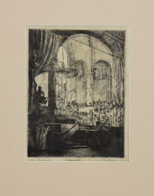 Wacław PILECKI (1896-1956) wg akwaforty Rembrandta van Rijn z 1648, Medea: czyli małżeństwo Jazona i Kreuzy