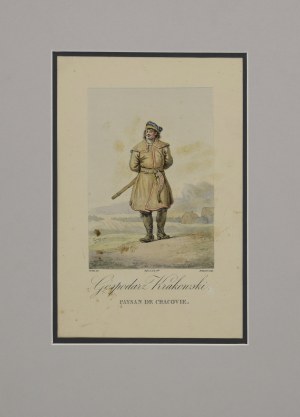 Jan Piotr NORBLIN (1745-1830) - rysował, Philibert-Louis DEBUCOURT (1755-1832) - rytował, Gospodarz krakowski, 1817