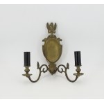 Two-candle wall lamp of the Duchy of Warsaw type