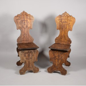 Paire de tabourets néo-style