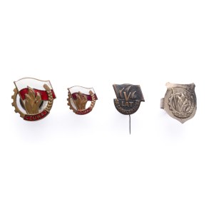 Set of 4 scout badges